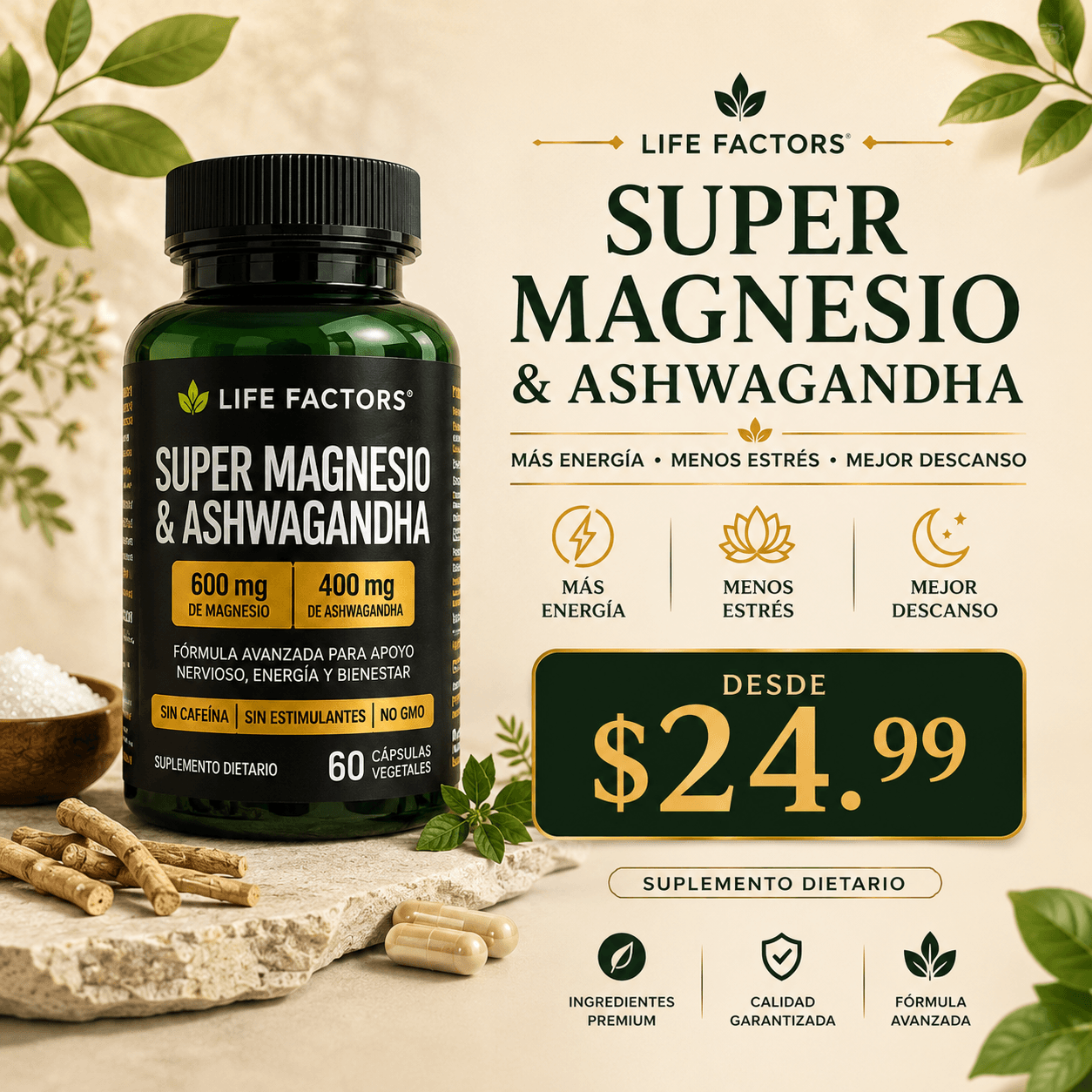 SUPER MAGNESIO & ASHWAGANDHA